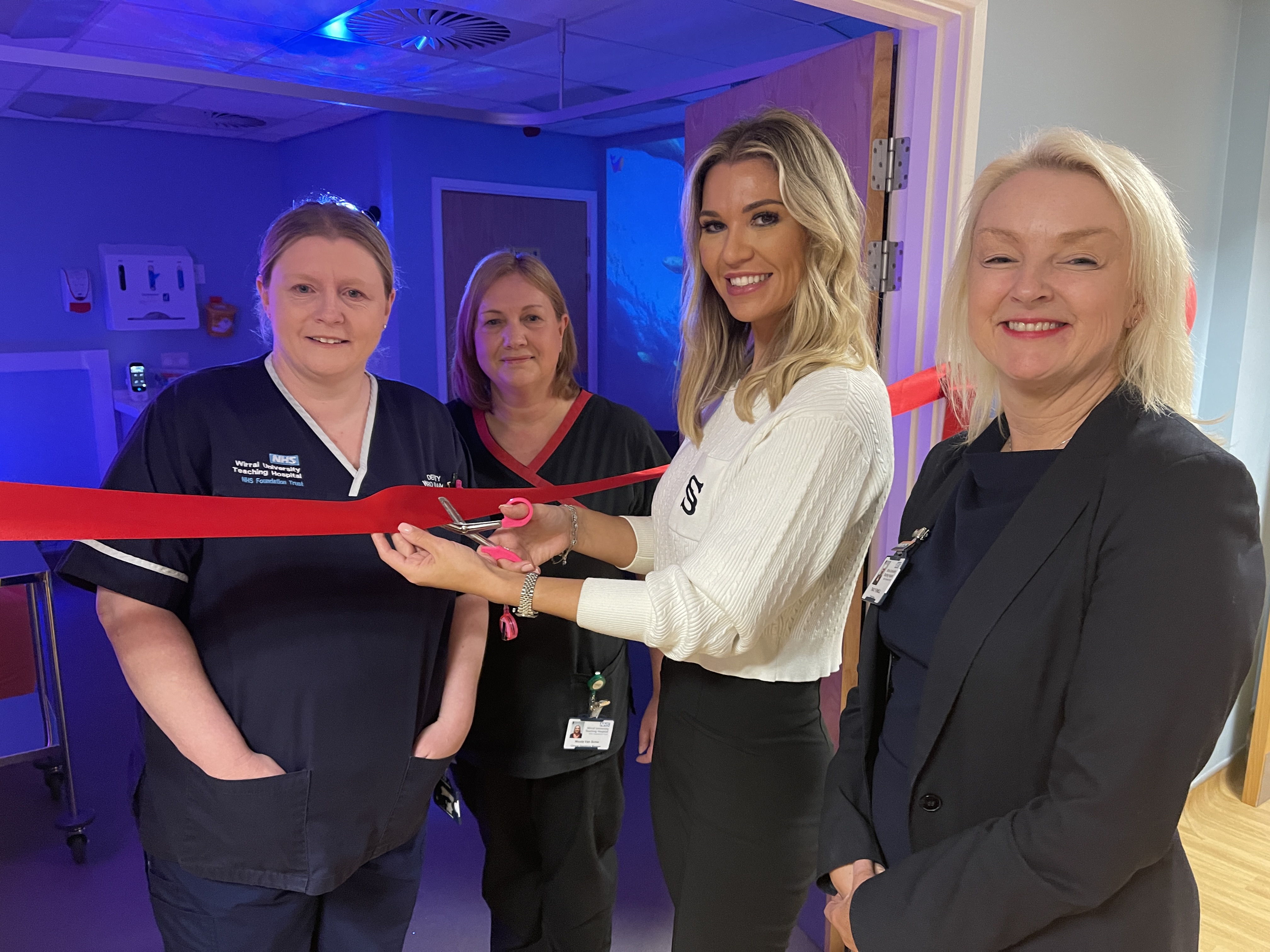 Christine McGuinness officially opens Sensory Suite at Arrowe Park Hospital